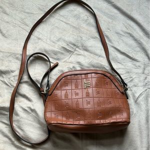Brown London Fog crossbody bag. New with tags